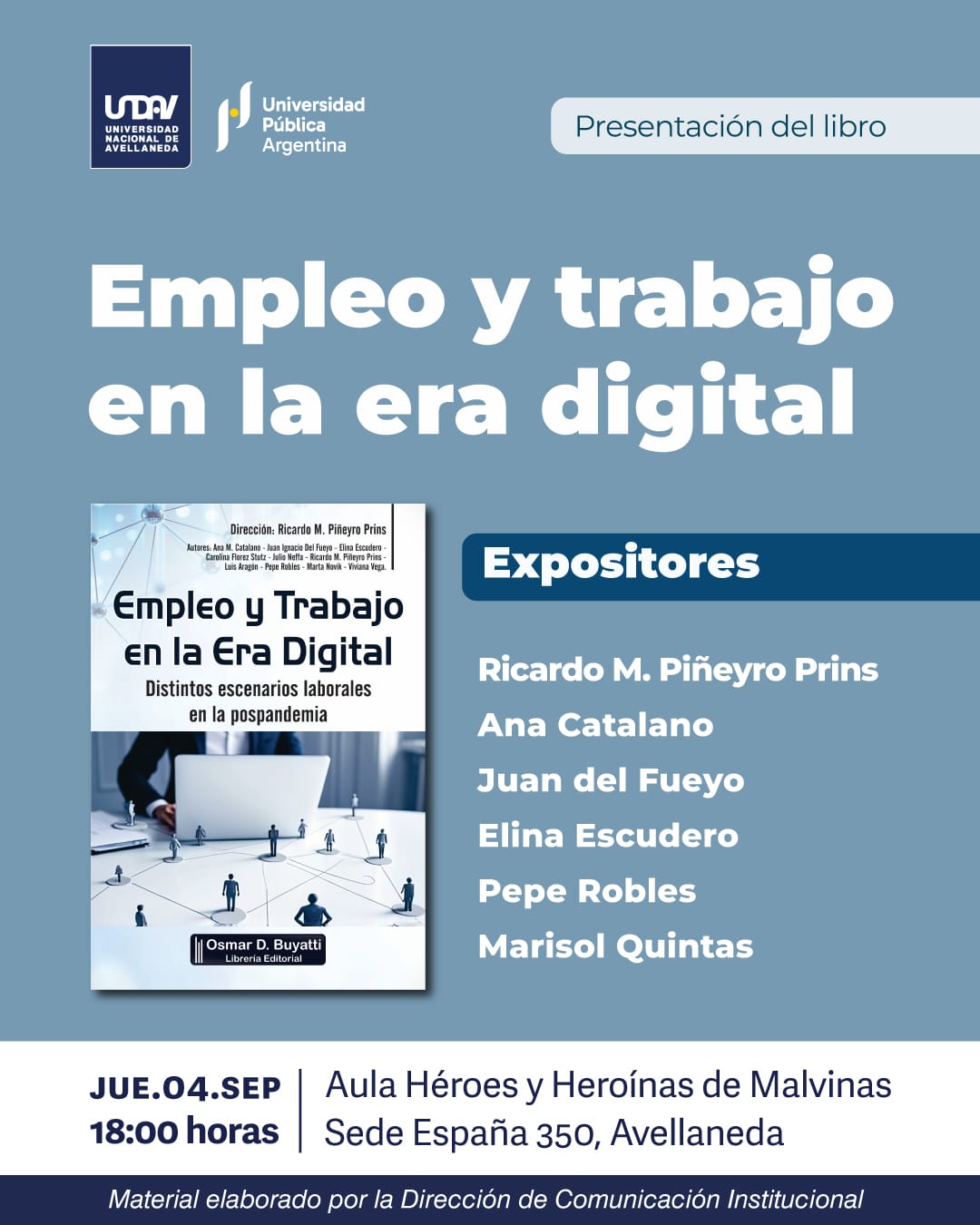 Presentación del libro "Empleo y trabajo en la era digital"