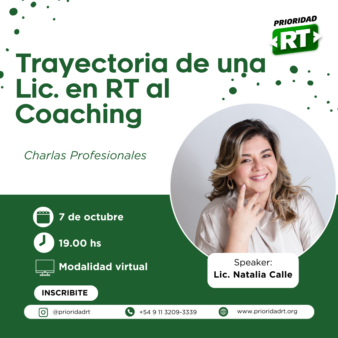 Trayectoria de una Lic. en RT al Coaching