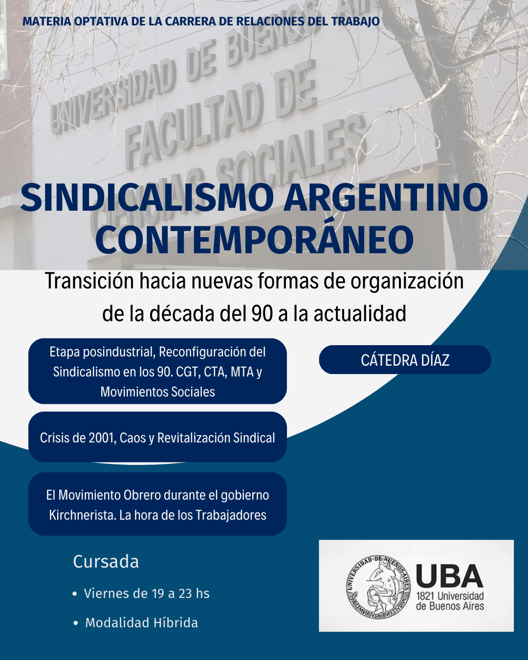 Recomendación de materias optativas