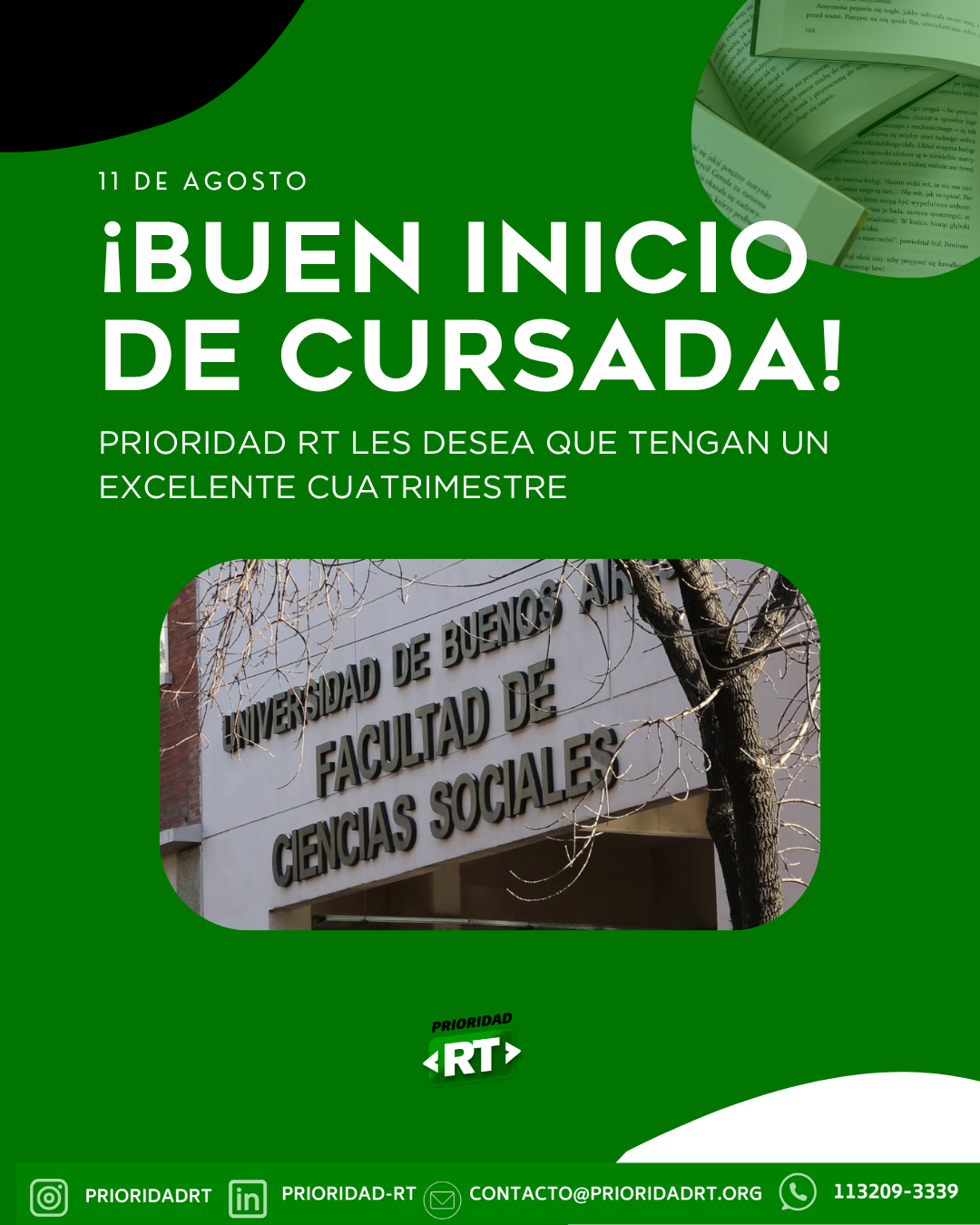 BUEN INICIO DE CURSADA